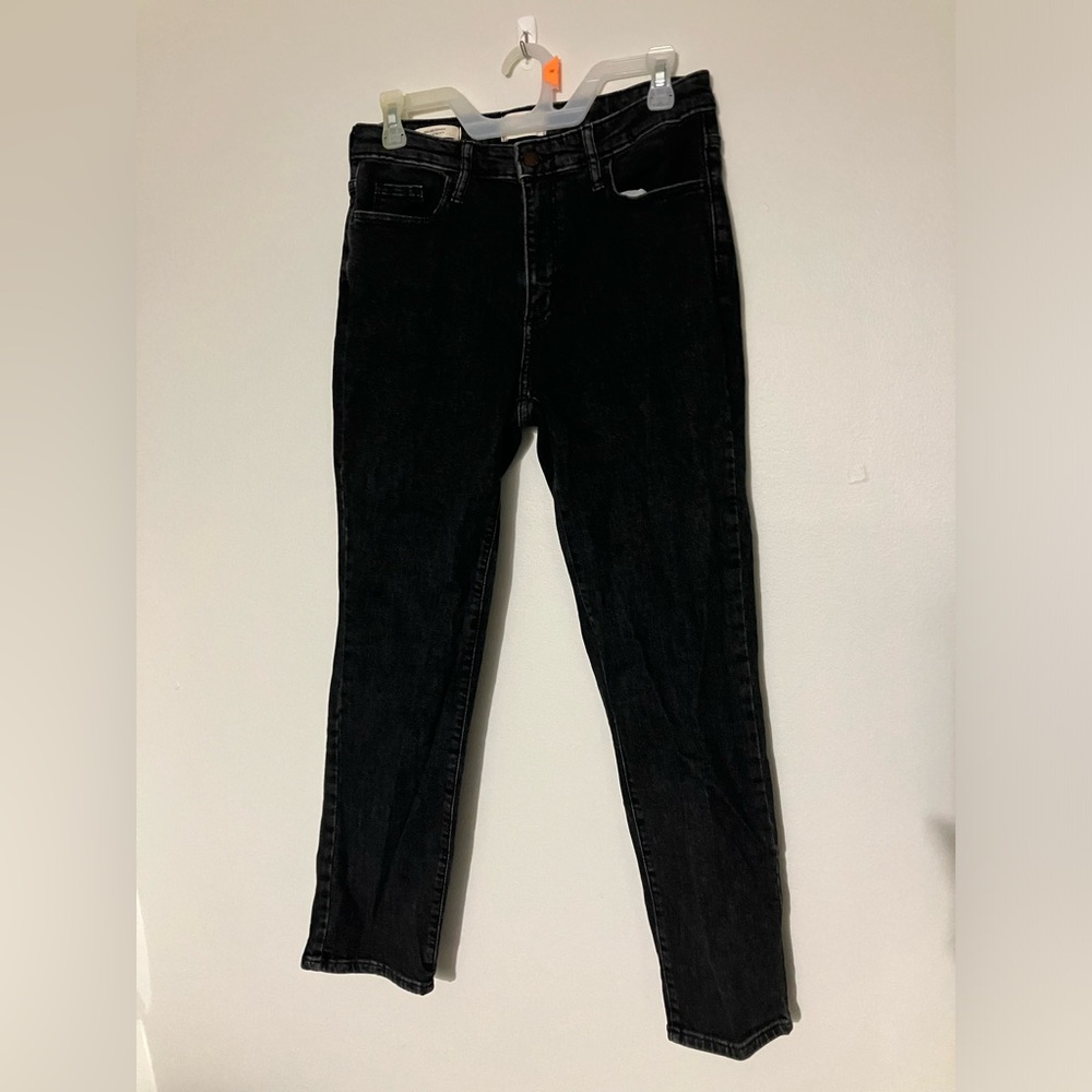 Universal Thread High Rise Straight Black Denim Jean